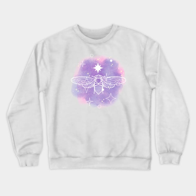 Cicada Stars Crewneck Sweatshirt by TrapperWeasel